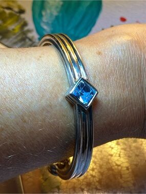 Vintage Givenchy Crystal Bangle Bracelet
